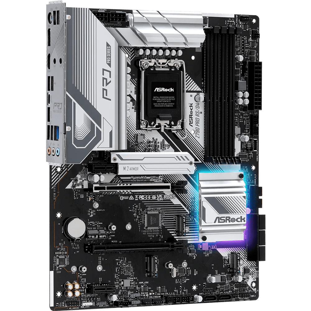 ASRock Z790 Pro RS/D4 700 Series Intel Motherboard | 90 - MXBJL0 - A0UAYZ | - Vektra Computers LLC ASRock Z790 Pro RS/D4 700 Series Intel Motherboard | 90 - MXBJL0 - A0UAYZ | - Vektra Computers LLC